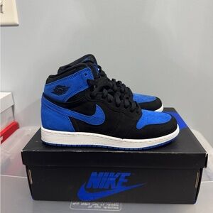 Nike Air Jordan 1 Retro High OG Royal Blue and Black Sneakers